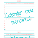 calendar menstrual printabil